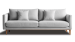 اسفنج وخشب نضام أمريكي Modern loveseat sofa for small spaces - Image 2