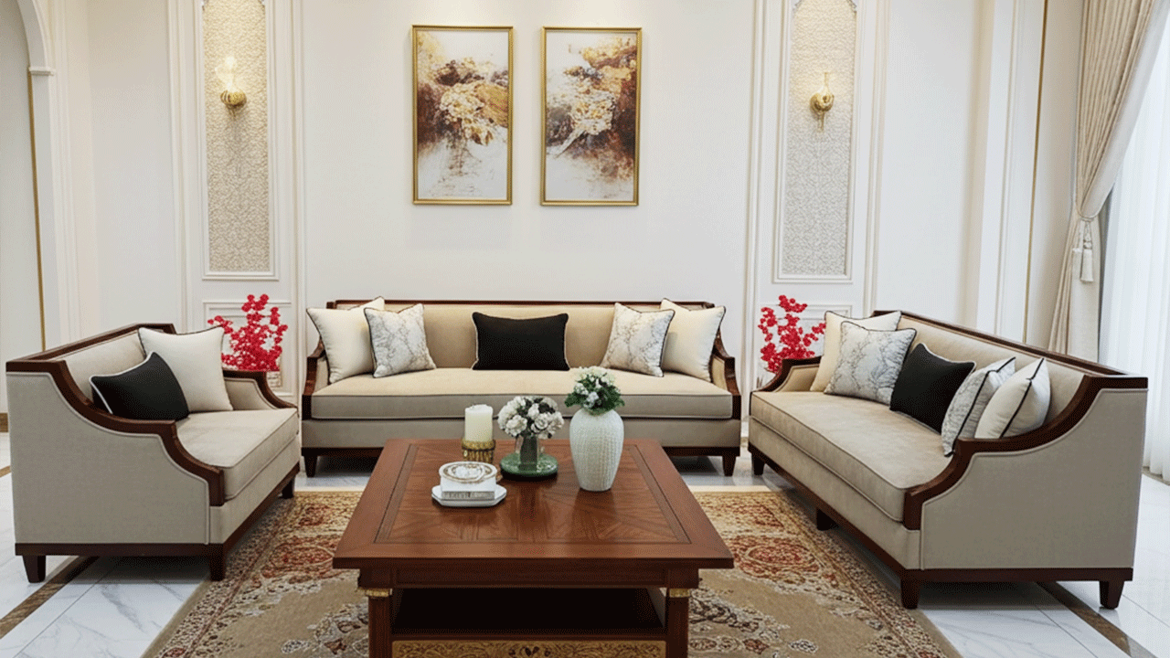 Model Classic 11-Seater Sofa (موديل كلاسيك – كنبة ١١ مقعد)